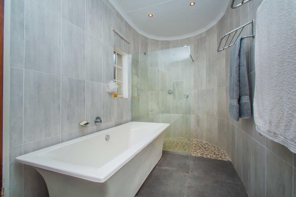 Modern walk-in shower
