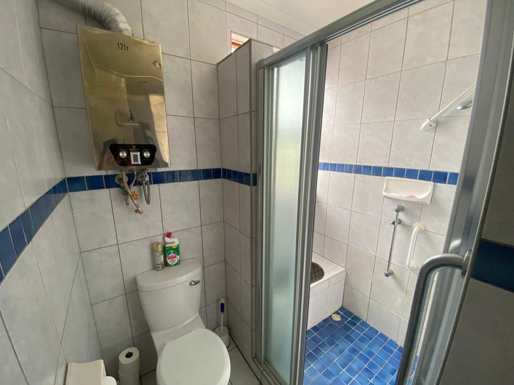 Bathroom shared between the two rooms