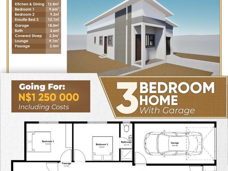 Town House for Sale | N$ 1,050 000 ( Cost Included ) - Photo 2