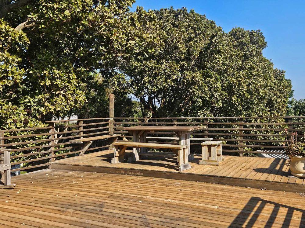 Deck above garage