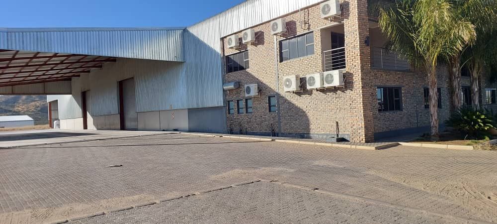 Service area under roof for deliveries to Main Warehouse 