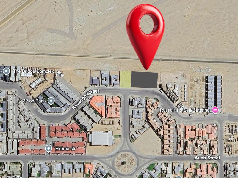 An aerial map view showing the location of the property within the surrounding residential complex and street network.