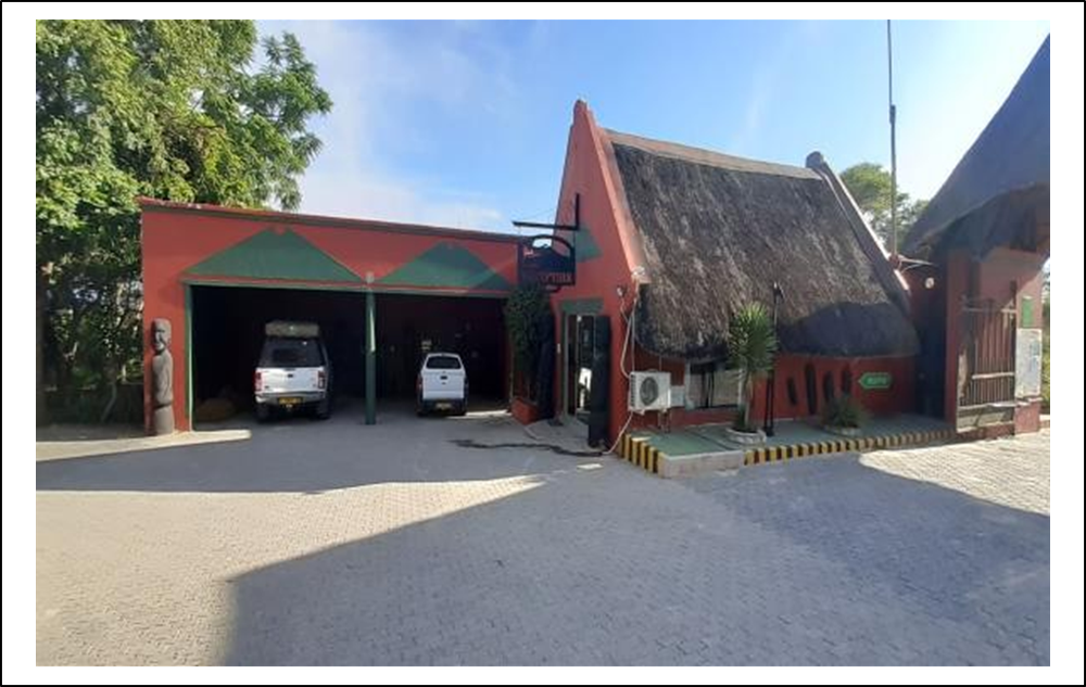 Entrance/reception and parking