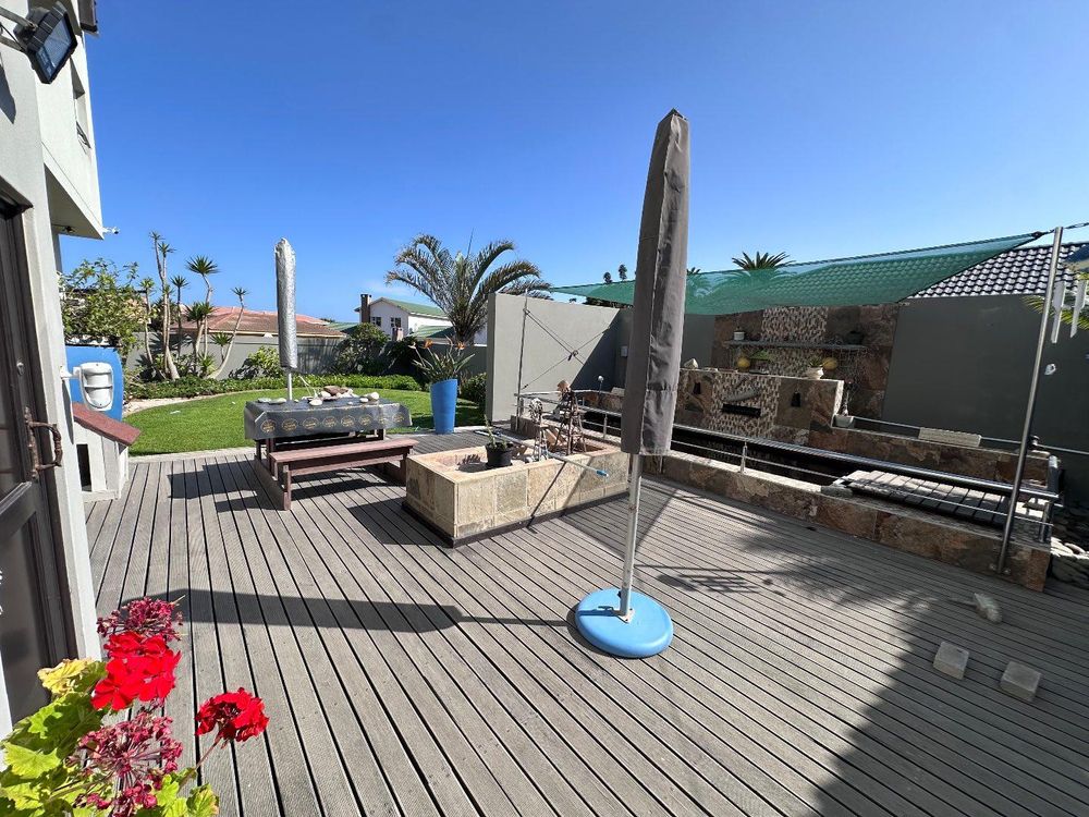 Outside deck area by Koi pond