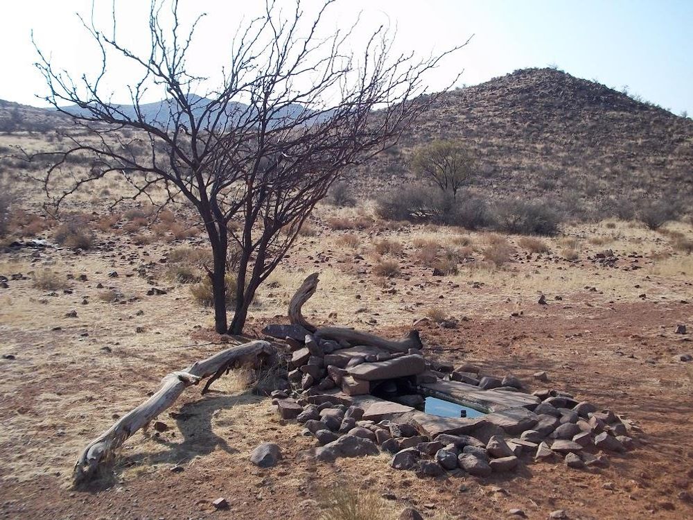 One of the water points for wildlife to drink from