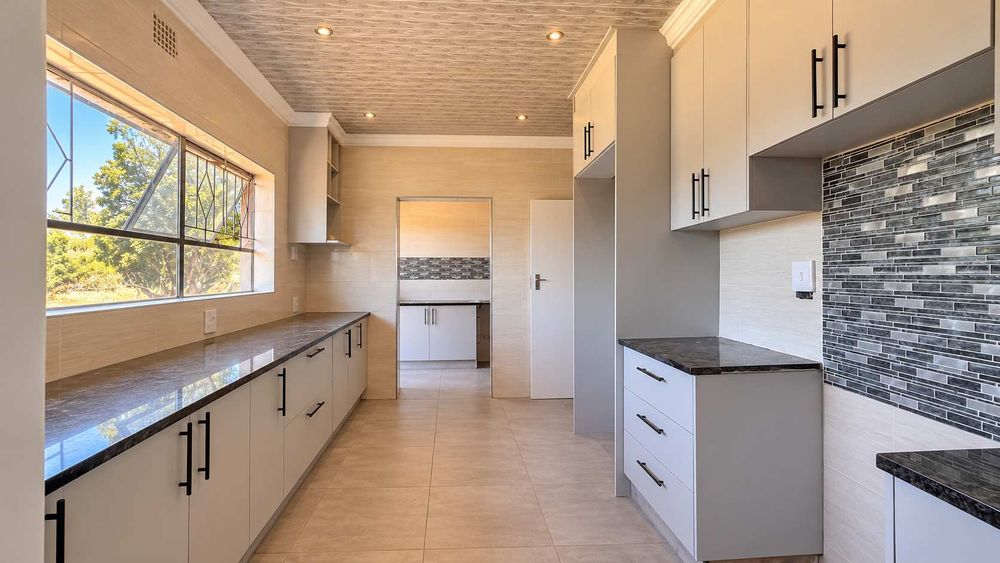 Galley style kitchen 