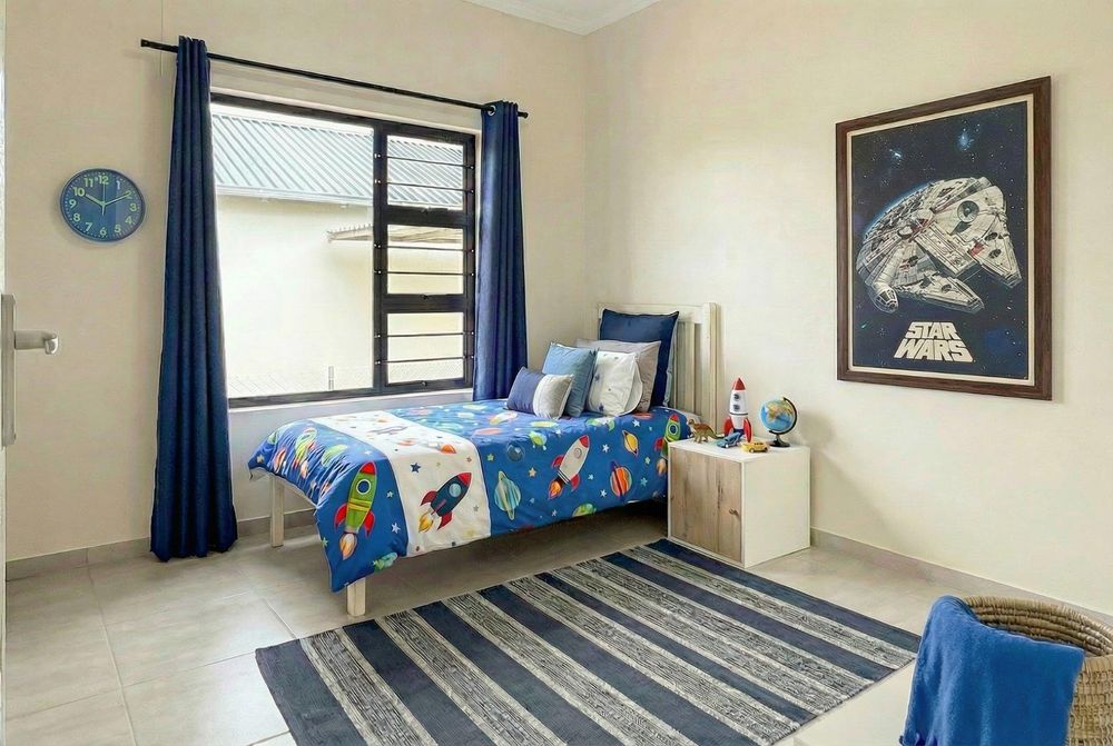 All bedrooms with built-in cupboards.