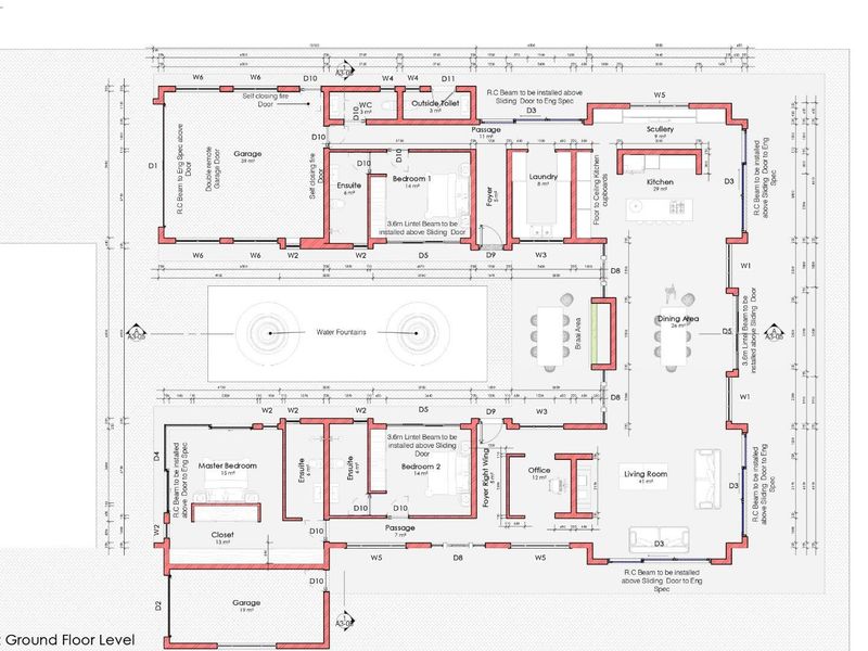 FOR SALE- PLOT AND PLAN - 3 BEDROOM HOUSE WITH FLAT IN ROSSMUND GOLF ESTATE, SWAKOPMUND, NAMIBIA - Photo 5