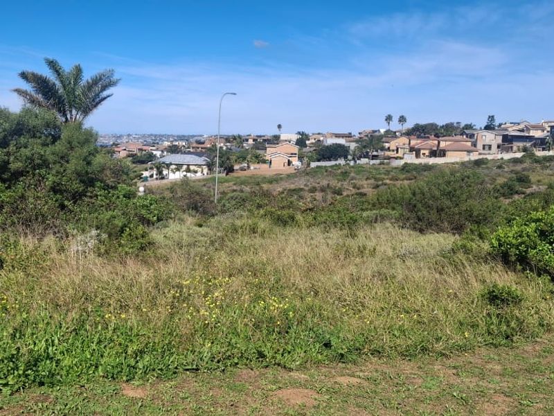 A view of the vacant residential land featuring natural vegetation and a gentle slope, overlooking the surrounding neighborhood and distant landscape.