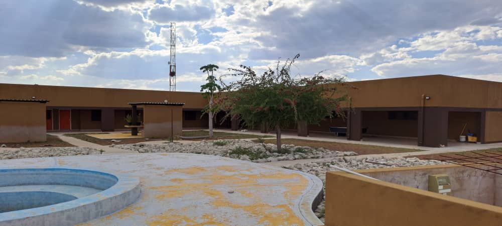Overview of The main lodge building-entertainment area.