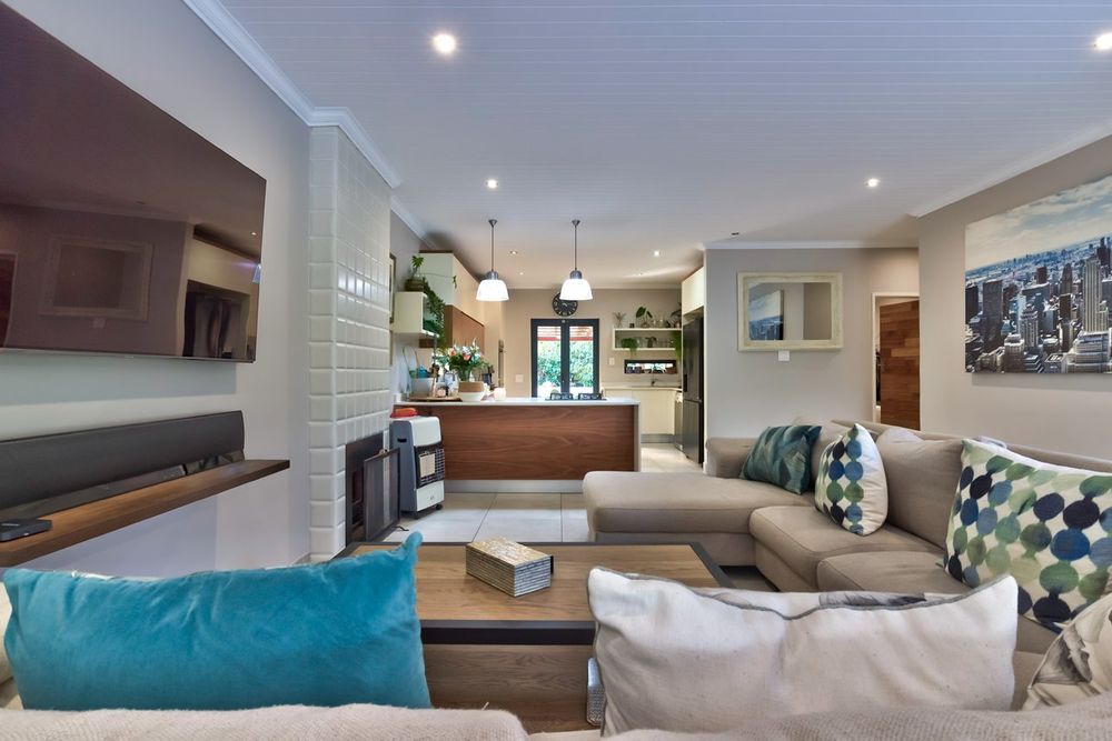 Open plan living spaces 