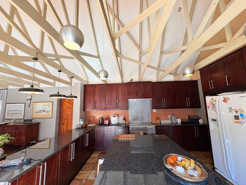 Open plan kitchen with ample cupboard space.
