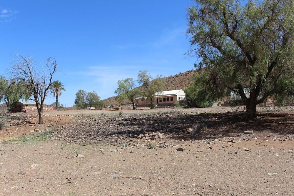 An even further view of the main house and its surroundings