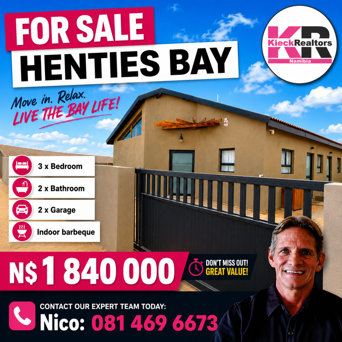 Property #2498749, House For Sale in Henties Bay Central