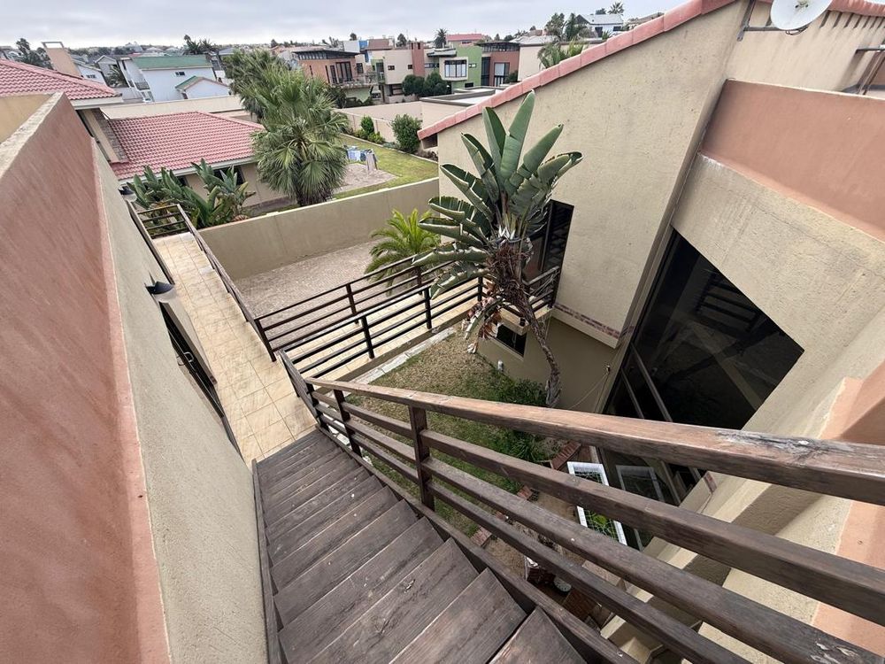 Stairway leading to the rooftop