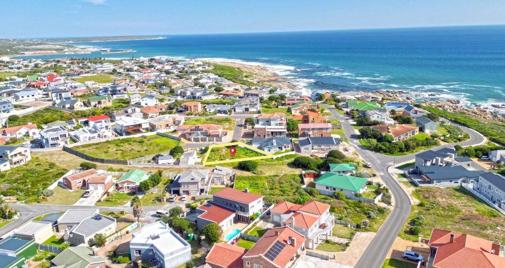 Location of Plot (170 metres from Sea); Birkenhead Peninsula at the back.