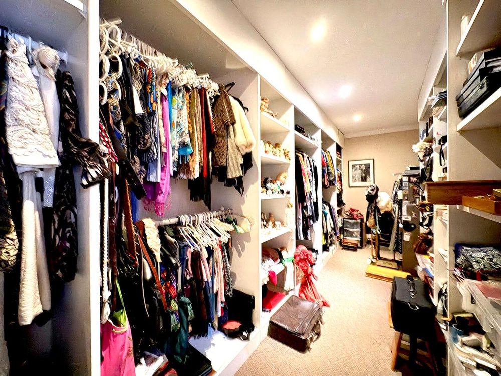 Walk-in closet.
