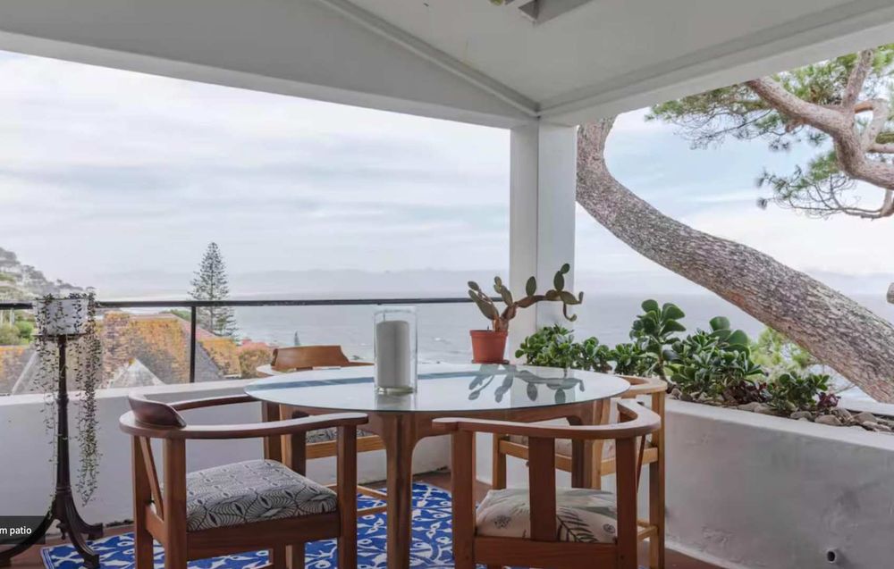 Master suite's balcony with seating