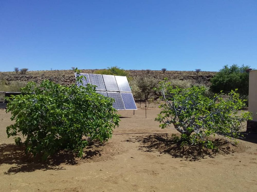 Energy provided by solar panels 