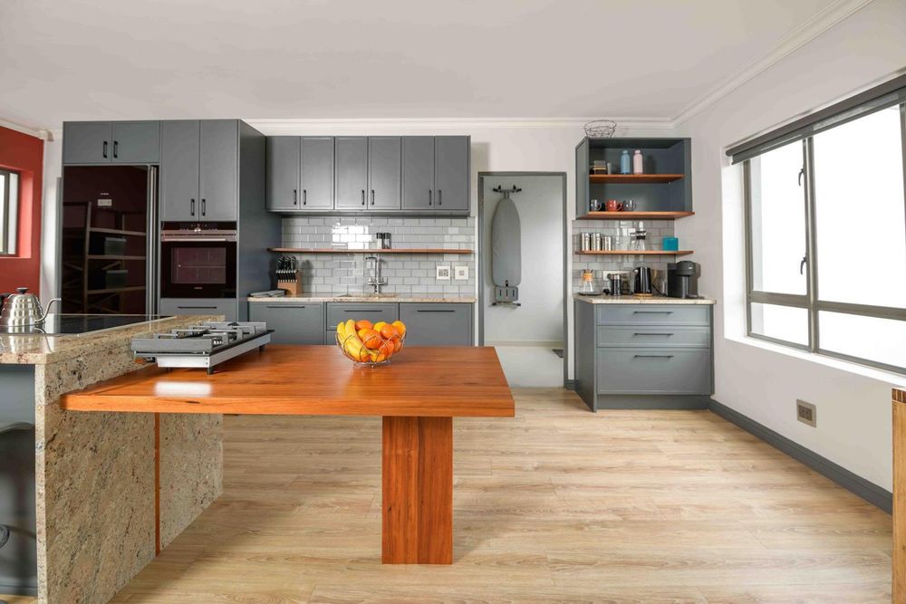 Stylish open plan kitchen