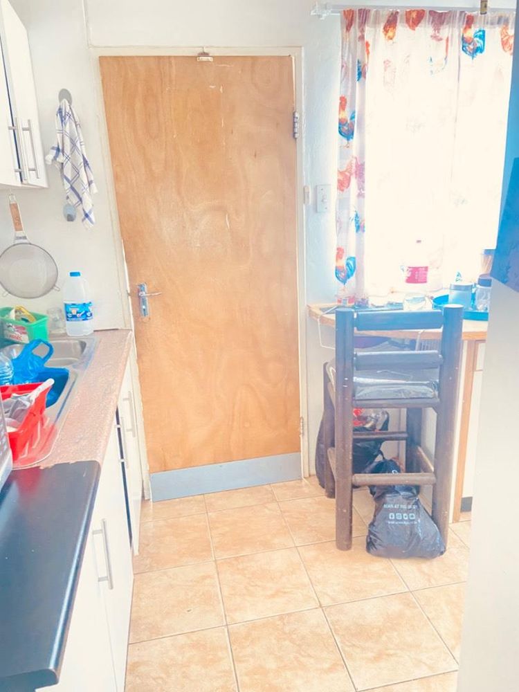 Exit door from the kitchen 