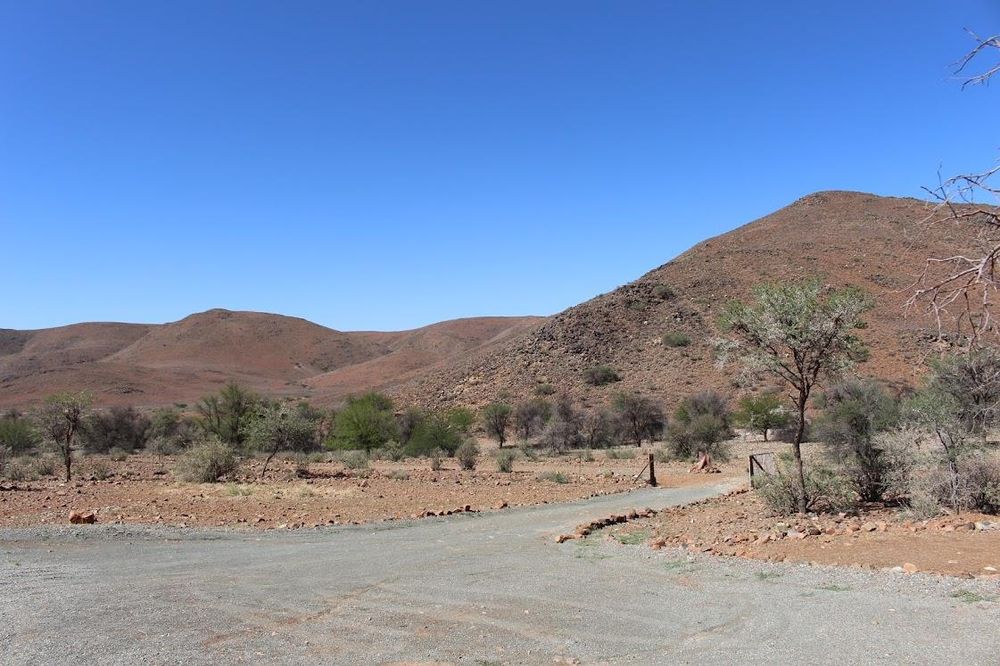 Gravel road and gate