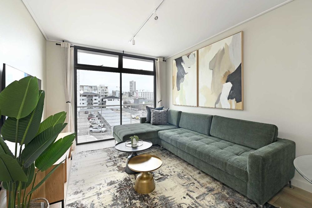 open plan lounge with lions head views