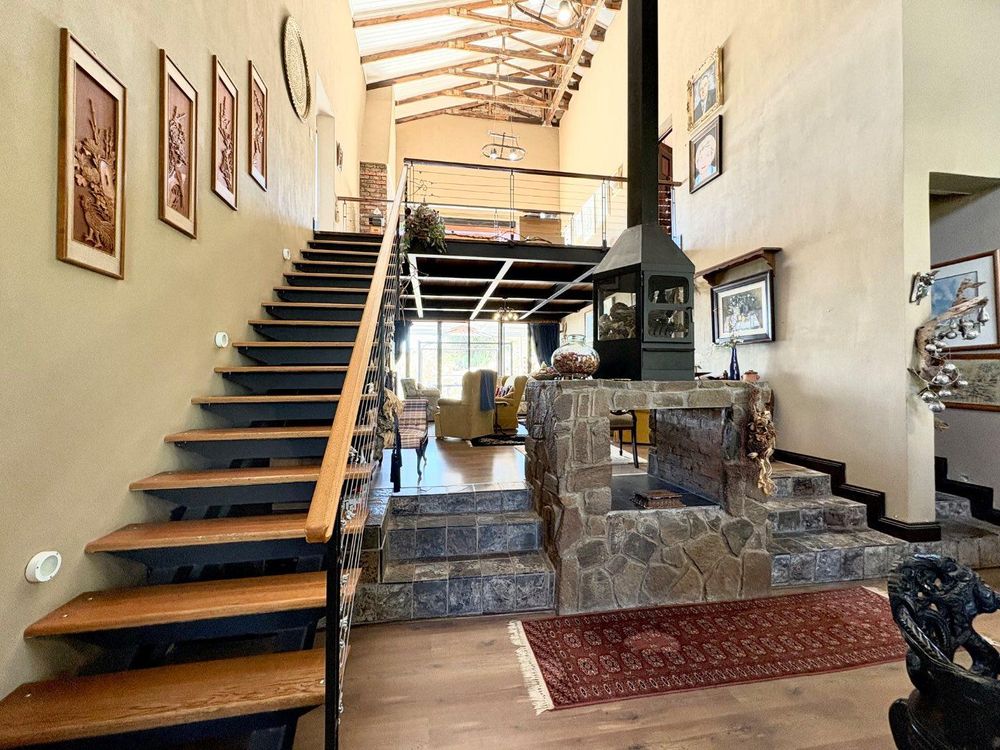 Staircase leading to the second floor.