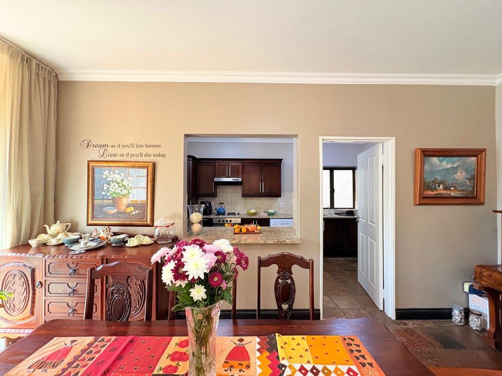 Dining area and kitchen.