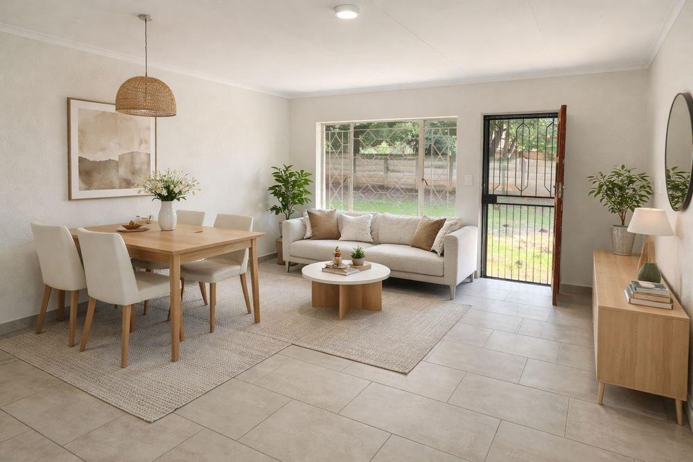 Lounge furnished by AI