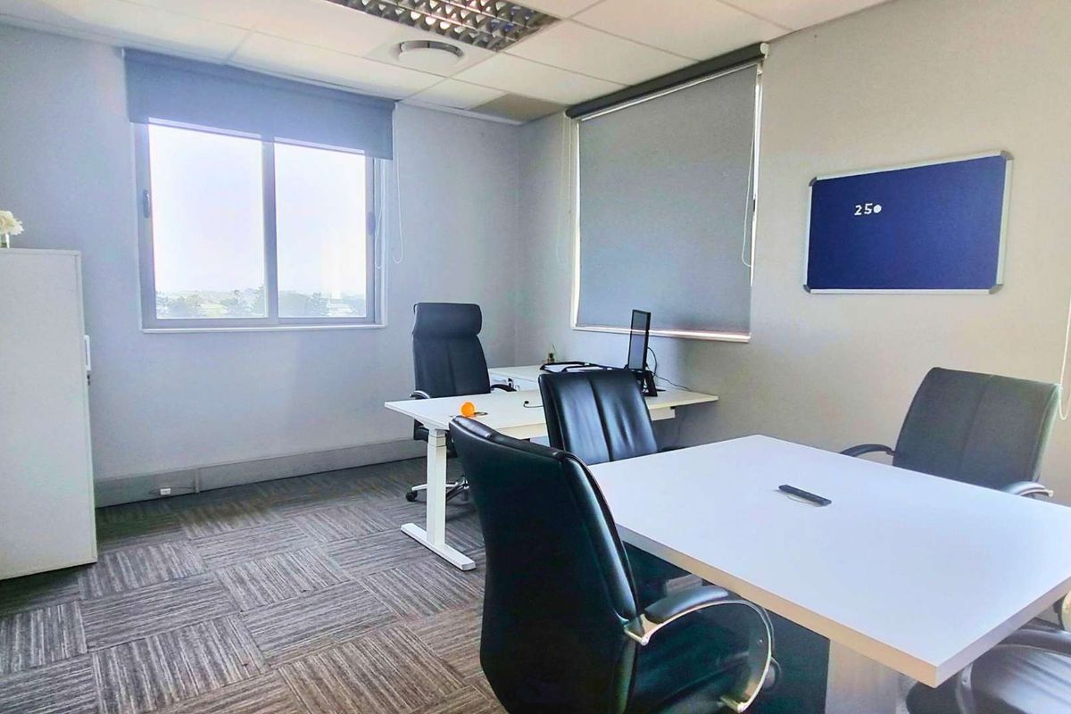 ±320 m2 first-floor HQ office in La Lucia Ridge. Gross R170/m2 (ex VAT). Fibre, lift, backup power & water, security. Avail. 01 Feb 2026 - Photo 5