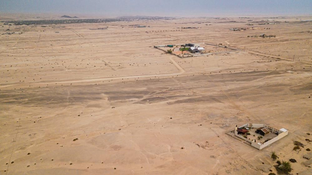 Aerial view of the property