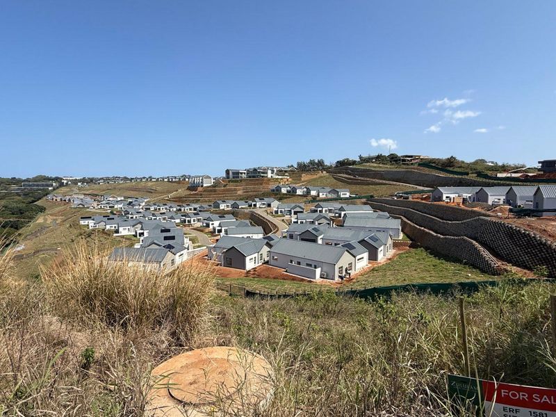 An elevated aerial view of a residential estate development featuring multiple modern homes, paved roads, and engineered retaining walls.
