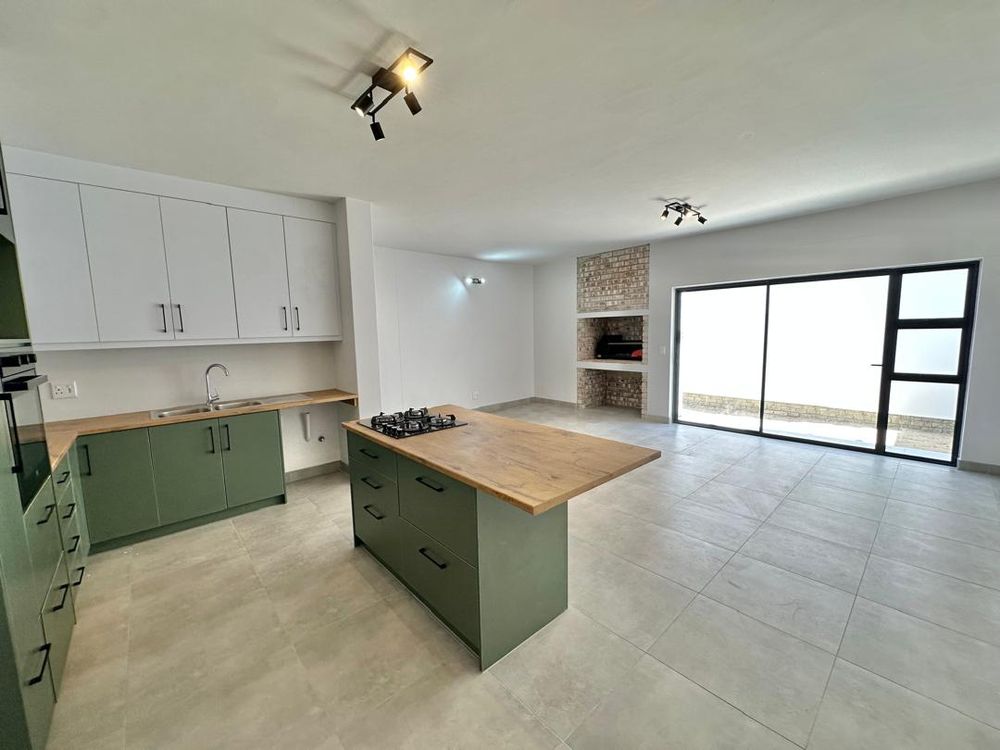 Open plan kitchen and living area