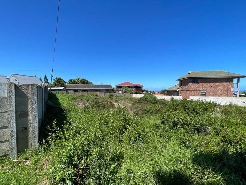 A vacant residential plot featuring a precast concrete boundary wall and dense overgrown vegetation, situated in a developed neighborhood.