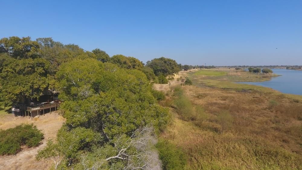Aerial View of Entertainment Area and Lake