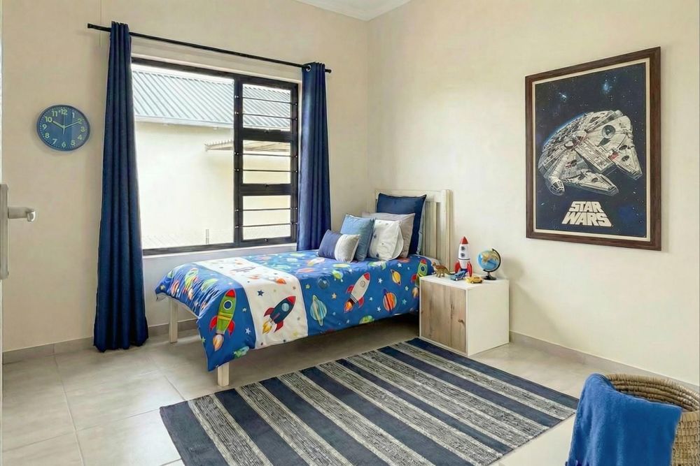 All bedrooms with built-in cupboards.