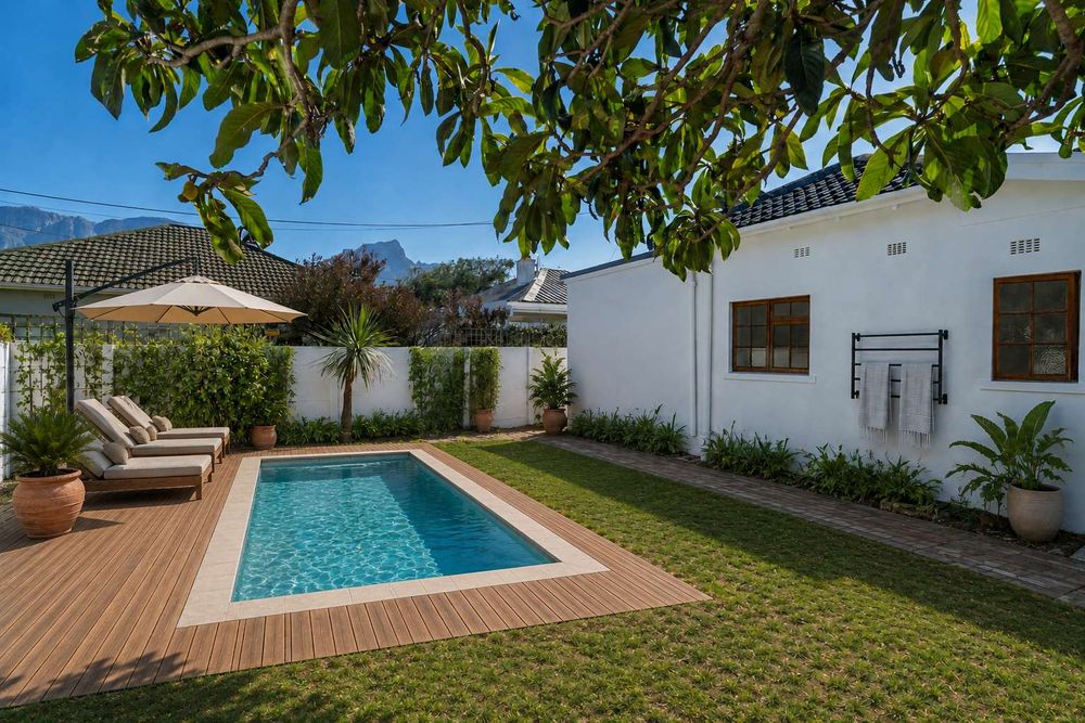 Pool area virtually designed