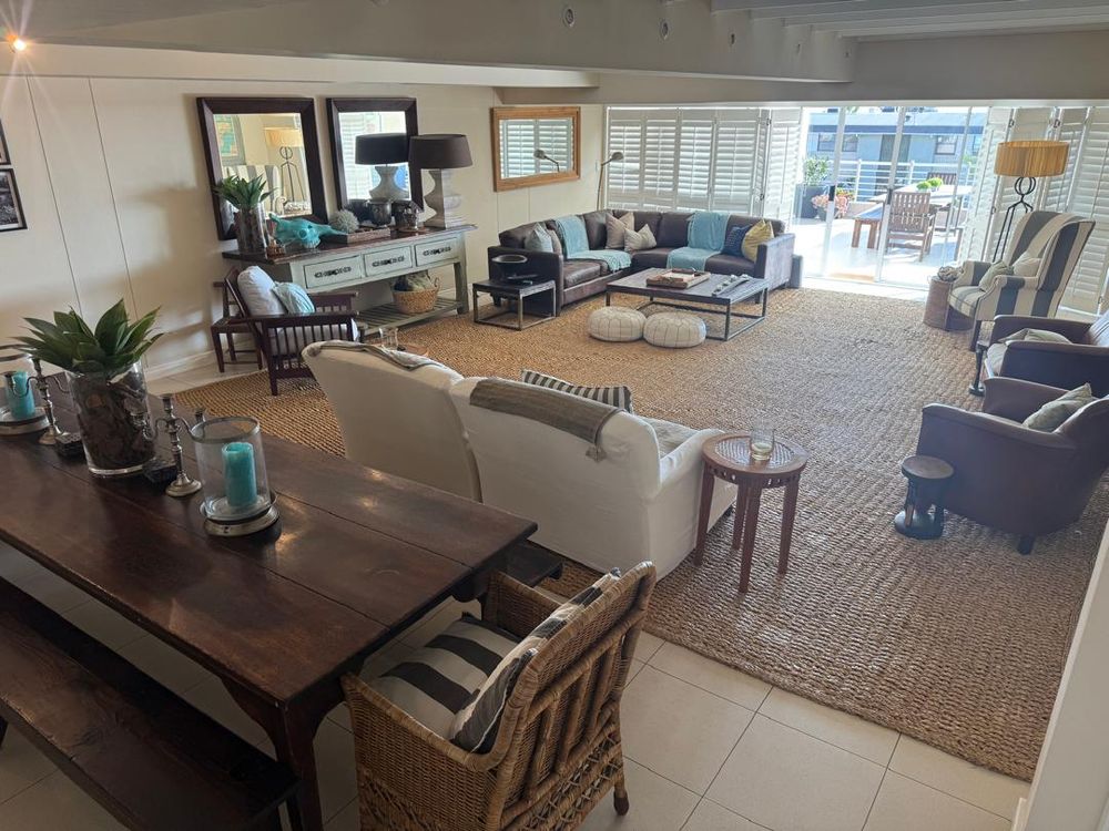 Overview of living area and dining room 