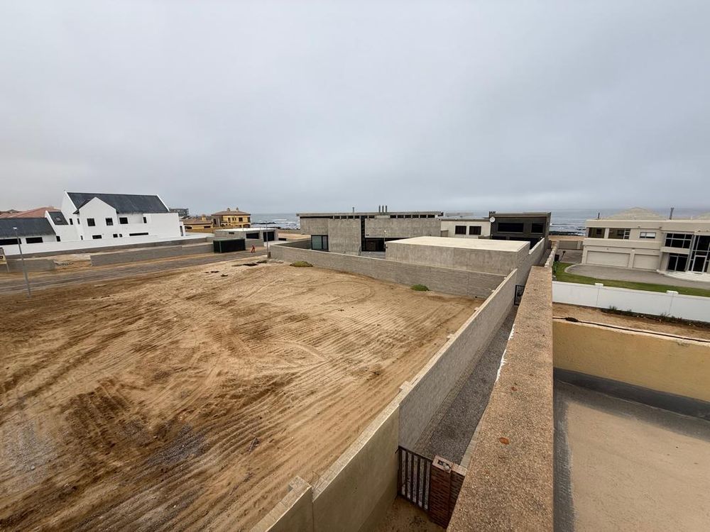 Rooftop with distant sea view