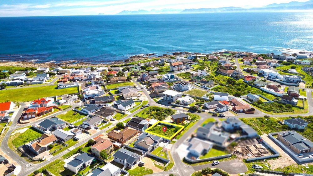 Our Plot (in the direction of Hermanus) - marked in Yellow.