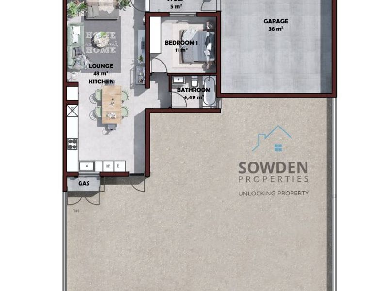 Swakopmund Tama Estate New Development Etope 1 Bedroom with Garage - Photo 5