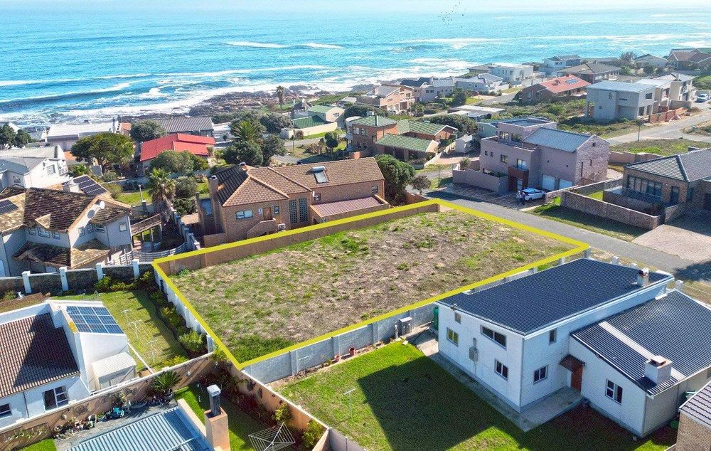 View from the Air - with Hermanus coastline at the back
