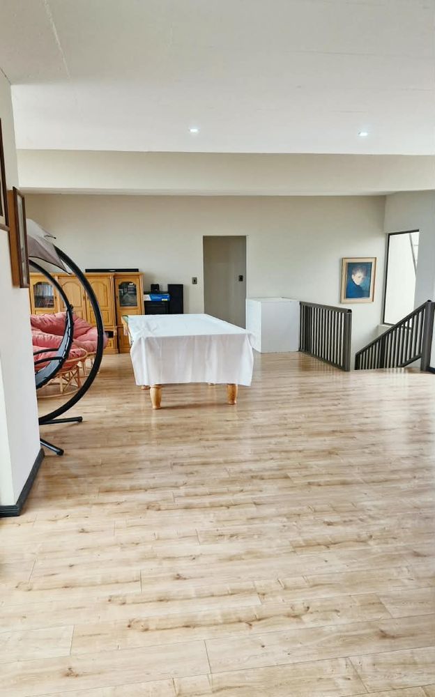 Upstairs entertainment area