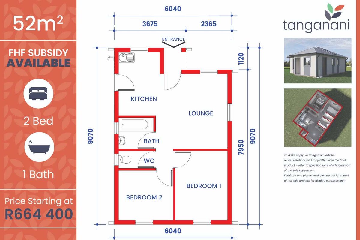 Tanganani Brand New - R 664 400, 2 beds, 1 bath ! - Photo 2