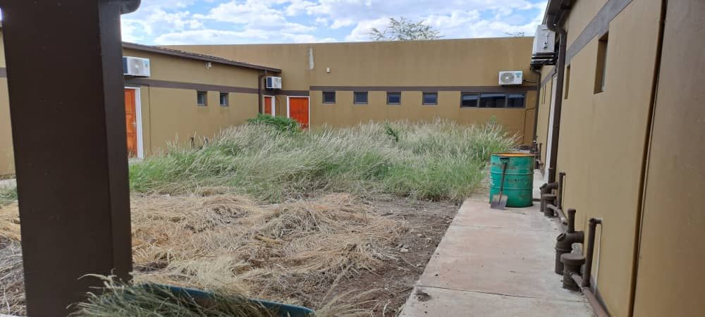 The back view of the guest rooms.