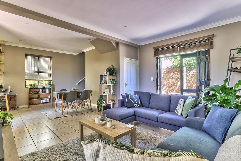 Open plan dining and living space 