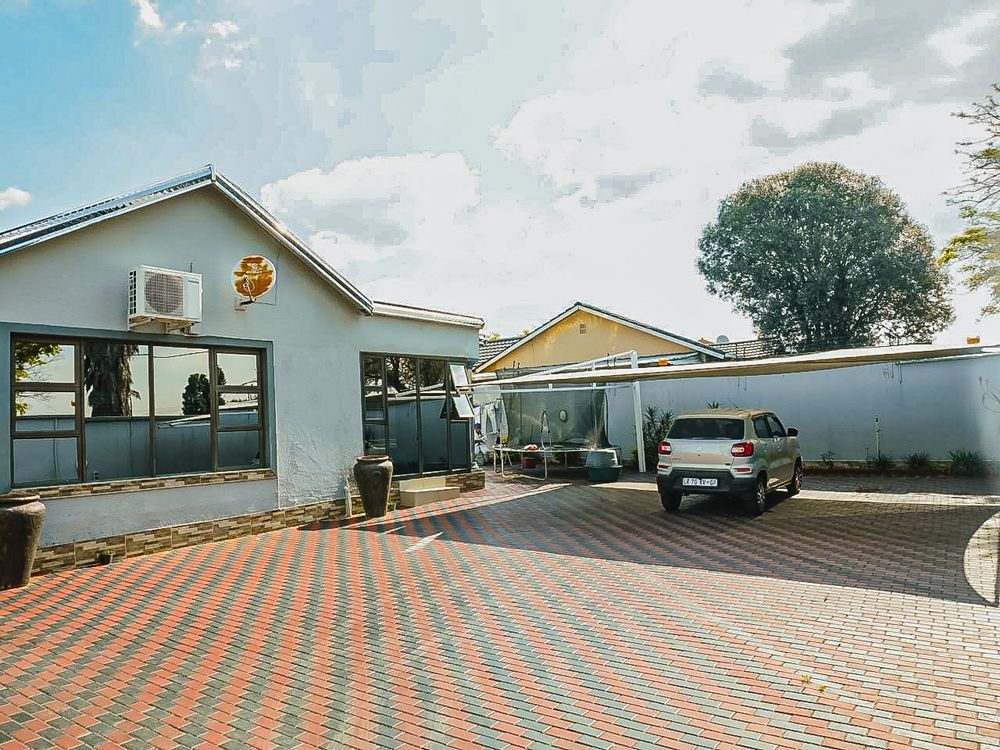 Paving with double carport
