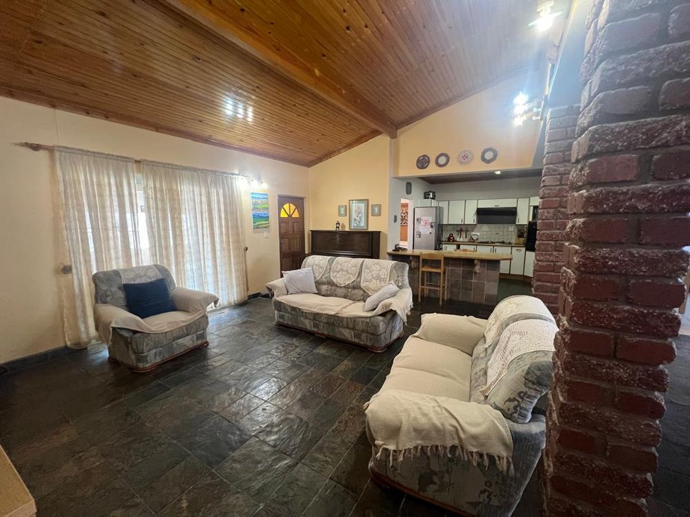 Open-plan lounge and kitchen