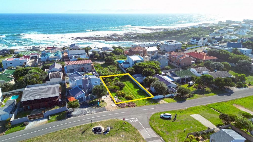 Our Plot in De Kelders - as from the Air. Stanfords Cove (our "Beach") just behind us.